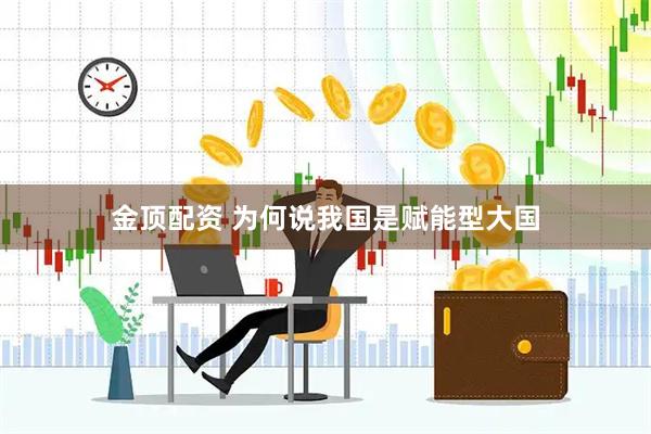 金顶配资 为何说我国是赋能型大国